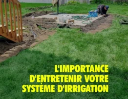 Jardin avec entretien du système d'irrigation automatique