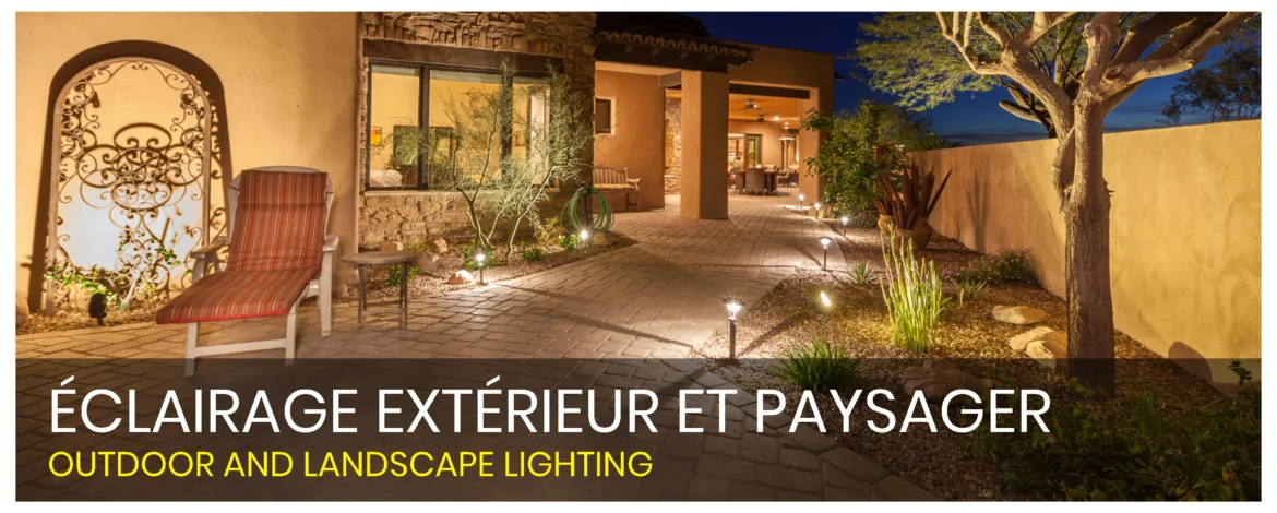 Diverses options d'éclairage extérieur et paysager pour une illumination étonnante du jardin