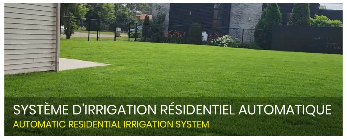 Well-maintained residential garden with our irrigation system