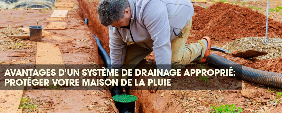 Personne chargée de l'installation du drainage souterrain.