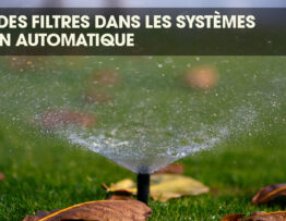 Sprinkler spraying water, highlighting the importance of clean filters for optimal performance