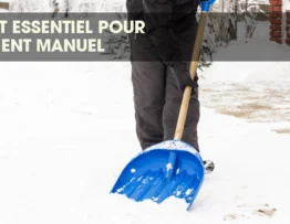 Person manually shoveling snow to clear a sidewalk, illustrating the importance of timing for snow shoveling.